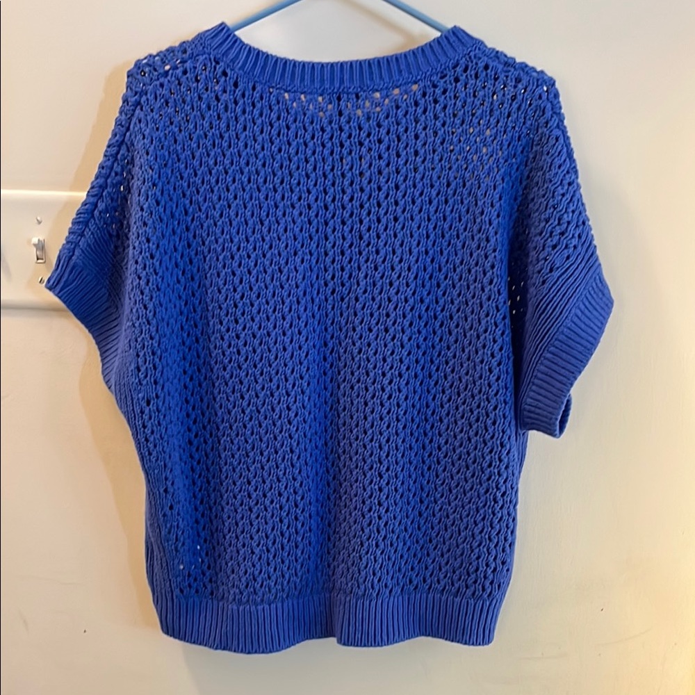 Express Blue Knit Top - Picture 2 of 2